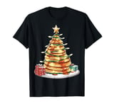 Pancake Pile Pancake Maker Christmas Hat Xmas T-Shirt