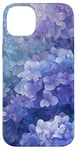 Coque pour iPhone 14 Plus Motif floral bleu hortensias