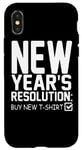 iPhone X/XS New Year's Resolution Buy New - Funny New Year Case