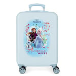 Disney Frozen La Reine des Neiges Awsome Moves Valise Trolley Cabine Bleu 38x55x20 cms Rigide ABS Serrure à combinaison 34L 2,6Kgs 4 roues doubles Bagage à main