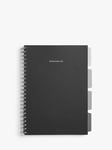 John Lewis ANYDAY 2.0 A4 Subject Divider Organiser, Black