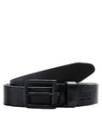 JACK & JONES JJILEE LEATHER BELT NOOS, Ceinture Homme, Noir (Black), 95 cm (Taille fabricant: 95)