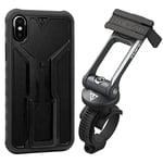 Topeak Ridecase Coque pour iPhone X/XS avec Support vélo Ridecase Noir/Gris