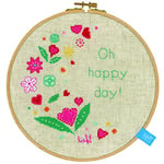 Vervaco Counted Cross Stitch KIT OH Happy Day AIDA