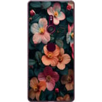 Sony Xperia XZ3 Genomskinligt Skal Blommor