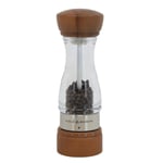 Acrylic Pepper Mill 18cm Forest Wood Manual Adjustable Grind Shaker Cole & Mason