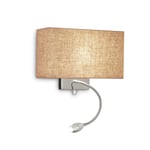 Hotel 1 Light Indoor Wall Light Canvas E27