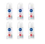 6 x 50ml NIVEA Dry Comfort Roll On Anti-Perspirant 72h Odour Protection