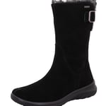 Legero Femme Bateau Souple Gore-tex doublé Chaud Botte de Neige, Schwarz 0000, 41.5 EU