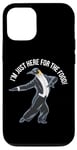 iPhone 12/12 Pro Funny Penguin Tuxedo I'm Just Here for the Food Case