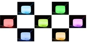 LEOFLA Diffuseur d'arômes de 500 ml avec éclairage LED 7 couleurs et minuteur humidificateur