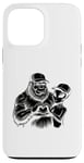 Coque pour iPhone 13 Pro Max Funny Cryptid Bigfoot Alien Love Valentine Monster Femme Homme