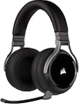 CORSAIR VIRTUOSO RGB WIRELESS High–Fidelity Gaming Headset – 7.1 Surround Sound – Detchable Omni-Directional Microphone – iCUE Compatible – PC, Mac, PS5, PS4, Nintendo Switch, Mobile – Carbon