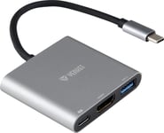 Yenkee Ytc 031 Hub Multiport Usb-Kabel Usb C Til Hdmi, Usb C, Usb A Yenkee