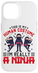 Coque pour iPhone 14 C'est mon costume humain, je suis vraiment un ninja