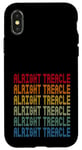 iPhone X/XS Alright Treacle Retro Colours Cockney London Slang Sayings Case