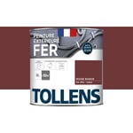 Tollens - Peinture extérieure fer 2 en 1 - Ultra Résistante Brillant - Rouge Basque - 2L = 32m2