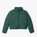 Lacoste Womenss Collapsible Taffeta Padded Jacket in Green material_polyester - Size 8 UK