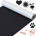 Feutrine Autocollante 30 * 200Cm Feutrine Adhesive Noire Facile À Découper Adhésif Puissant Feutre Autocollant Pour La Protection Des Meubles Diy Crafting