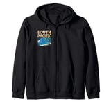 South Pacific Tropical Musical Theater Retro Island Vibes Zip Hoodie