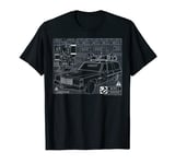 Ghostbusters Ecto-1 Schematics T-Shirt