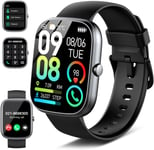 Montre Connect¿¿E Femme Homme, 1.91""Hd Smartwatch Avec Appel Bluetooth, 110+ Sportifs Montre Sport Avec Cardiofrequencemetre/Spo2/Sommeil/Podom¿¿Tre, Ip68 ¿¿Tanche Montre Intelligente Pour Android Ios