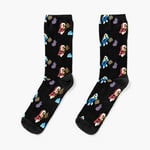 Chaussettes Taille Unique Cliceurs De Glace - Popo Et Nana! Nouveauté Fantaisie Motif Fou Équipage Décontracté Pour Hommes Femmes