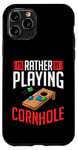 Coque pour iPhone 11 Pro Jeu de cornhole amusant lancer compétition sportive