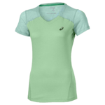 ASICS Women's Running T-Shirt (Size XL) V-Neck S/S Logo Top - New