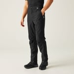 Regatta Men's Breathable Highton Waterproof Overtrousers Black, Size: L Short - Sale