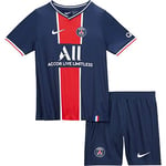 Nike PSG LK NK BRT KIT HM Ensemble de Football Mixte Enfant, Midnight Navy/(White) (Full Sponsor), FR : M (Taille Fabricant : M)