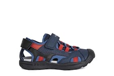 Geox Garçon J Vaniett Boy C Sandales, Navy/Dk Blue, 33 EU