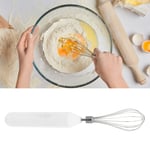 (White)Cordless Hand Mixer Stainless Steel Electric Egg Beater For Home Baking