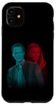 Coque pour iPhone 11 Marvel WandaVision Wanda & Vision Glitch Overlay Portrait