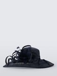 John Lewis Hailey Woven Abaca Downturn Brim Hat, Navy