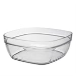 Duralex Verre Carré Stacking Cuisine - Ingrédients Bowl - 23cm - Paquet De 1