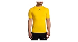 Maillot manches courtes brooks high point trail jaune homme