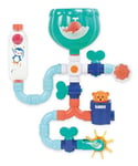 Ludi - Tuyaux d'eau XXL - Jeu De Construction Aquatique - Grand Circuit - Dès 18 Mois - pour Occuper Bébé Pendant Son Bain - Imagination Et Dextérité - 16 Pièces Interchangeables - Fixation Ventouse