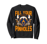 Auto Body Shop Painter Fill Your Pinholes Spray Technician Sweatshirt