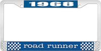 OER LF121668B nummerplåtshållare 1968 road runner - blå