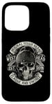 Coque pour iPhone 15 Pro Max Isle of Man Tête de mort classique West Head Yessir Manx Brand