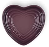 Le Creuset Heart Spoon Rest Plate Fig Stoneware Heat Resistant Kitchen F/S Track