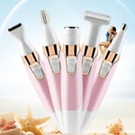 RASOIR ELECTRIQUE Femme - Épilateur multifonctionnel rechargeable cinq en un - Rose LY™