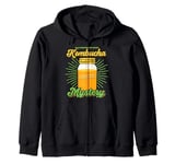 Kombucha Starter Kit for Tea Drink Lover Kombucha Zip Hoodie