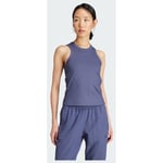 adidas All Gym Seasonal Rib Tight Fit Tonal 3-stripes Tank Top, størrelse Large