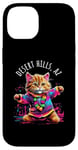 iPhone 14 Desert Hills Arizona Dancing Cat Colorful Cute Kitty Design Case