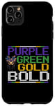 Coque pour iPhone 11 Pro Max PURPLE GREEN G. BOLD