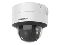 Hikvision Colorvu Series Ds-2Cd2747g2-Lzs - Nätverksövervakningskamera - Kupol - Dammtät/Vattentät/Stöldsäker - Färg (Dag&Natt) - 4 Mp - 2688 X 1520 - F20 Mount - Fast Iris - Motoriserad - Ljud - Lan 10/100 - Mjpeg, H.264, H.265, H.265+, H.264+ - Li