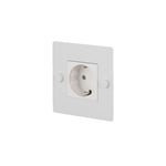 Buster + Punch - EU 1G Socket Schuko Type F White - Massimo Minale - Hvit