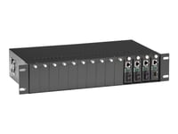 Black Box Pure Networking Copper To Fiber Media Converter Chassis - Modulär Expansionsenhet - Ac 100/240 V - 2U - Kan Monteras I Rack - För P/N: Lgc210a